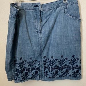 Very comfortable blue skort